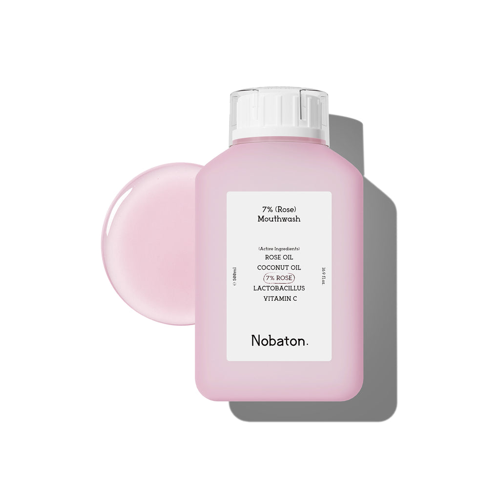 Nobaton. 7％ローズ配合 マウスウォッシュ（500ml / 16.9 fl oz）